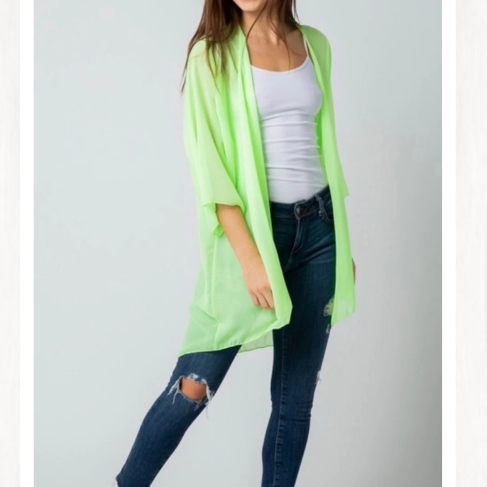 Lime Green Kimono 💚